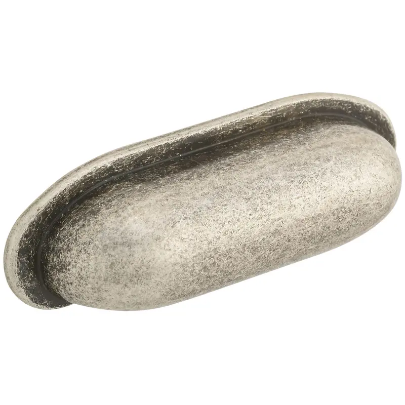 Traditional Cup Pull, 2-1/2" Center-to-Center, Old Silver