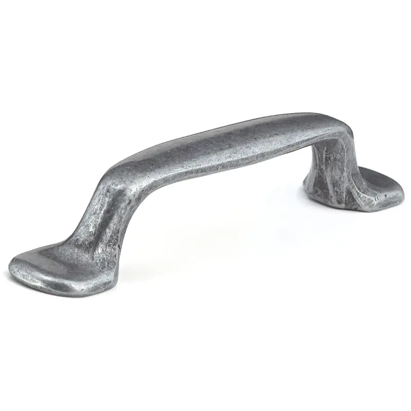 Traditional Metal Pull - 3-3/4" Center-to-Center - 5-3/16" OL - Natural Iron