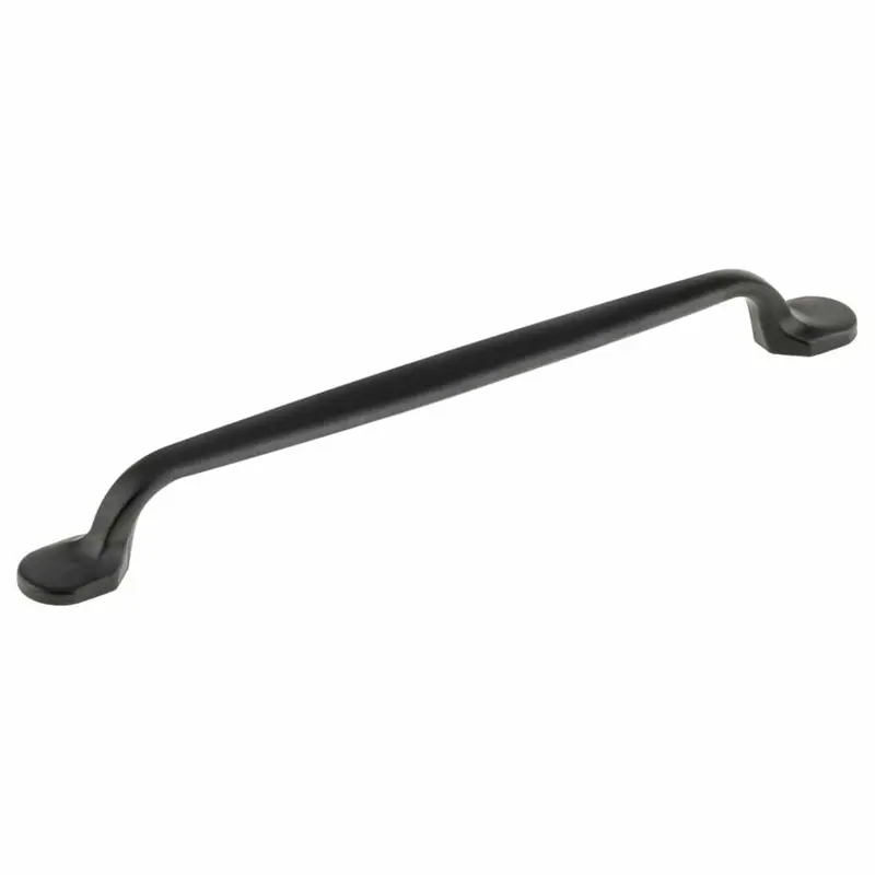 Traditional Metal Pull - 7-9/16" Center-to-Center - 9-13/32" OL - Matte Black