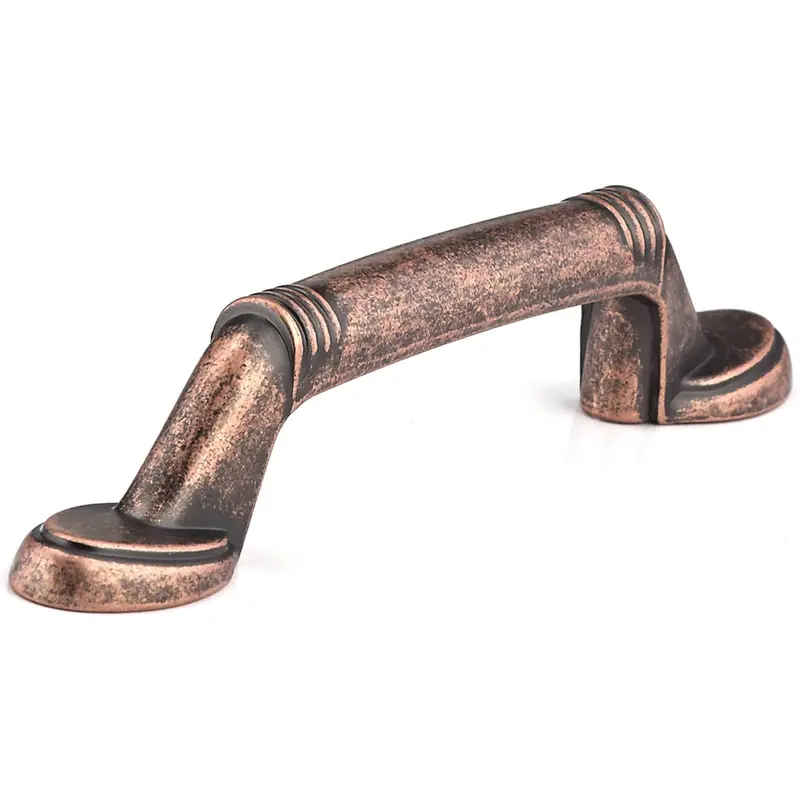 Traditional Pull - 3" Center-to-Center - Antique Copper