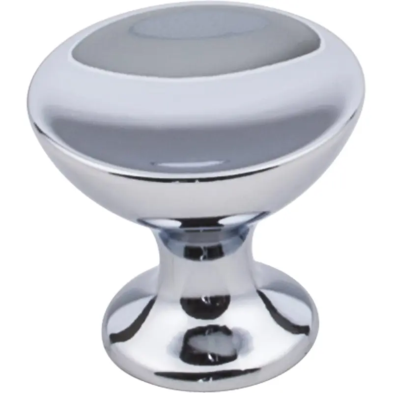 Rae Large Knob, 1-3/8" Dia., Polished Chrome