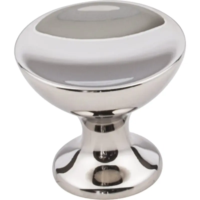 Rae Large Knob, 1-3/8" Dia., Polished Nickel