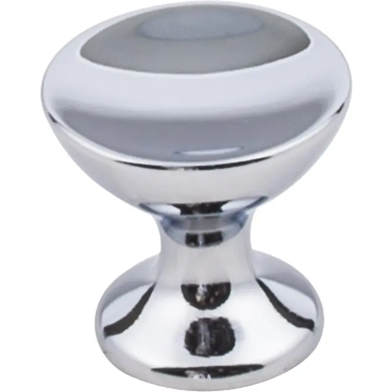 Rae Small Knob, 1-1/16" Dia Polished Chrome