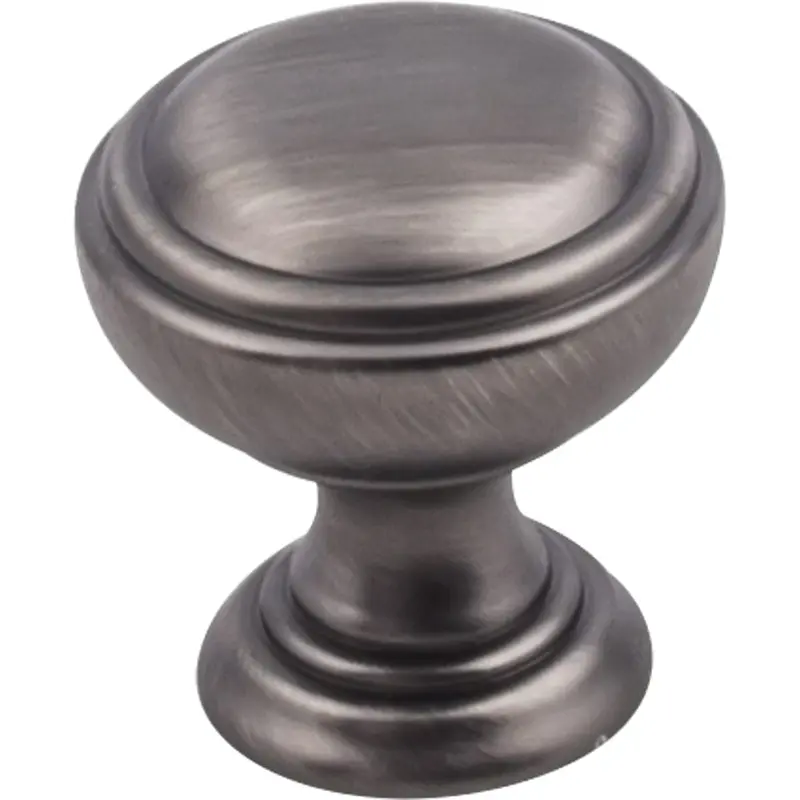 Tiffany Knob, 1-1/4" Dia.,  Brushed Pewter