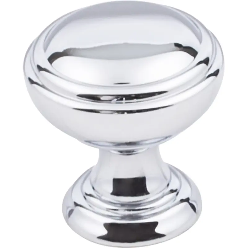 Tiffany Knob, 1-1/4" Dia.,  Polished Chrome