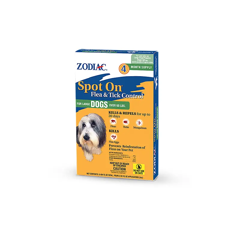 ZODIAC SPOT ON FLEA & TICK CONTROL FOR DOGS AND PUPPIES
