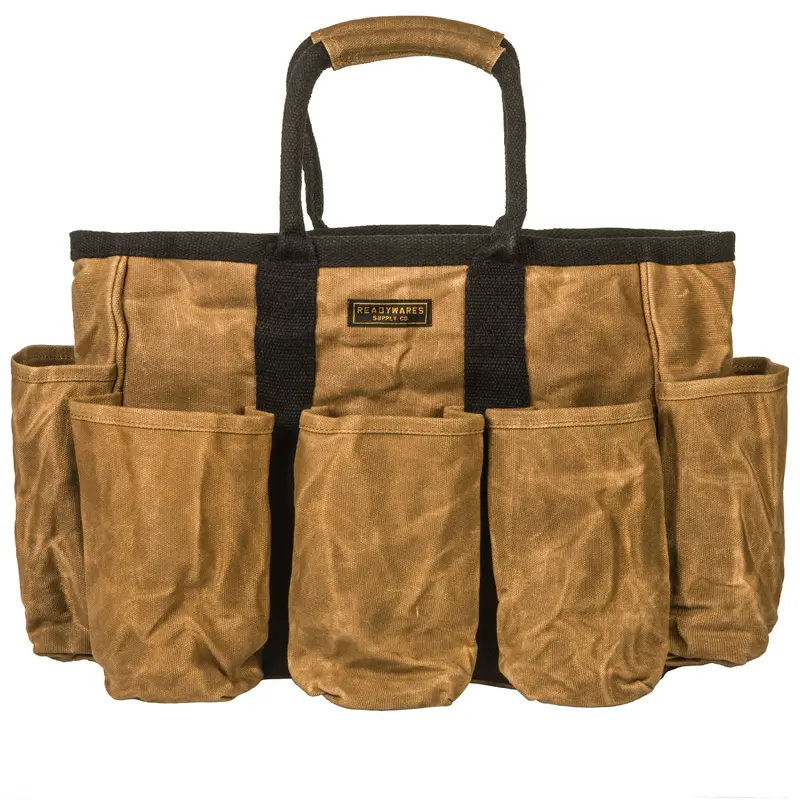 14-Pocket Supply Bag - 16 oz Waxed Canvas - 14" x 5" x 11-1/2"