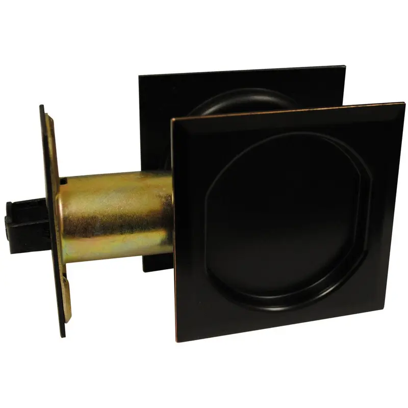 2-7/16" (62 mm) Pocket Door Pull Square Oil-Rubbed Bronze Passage