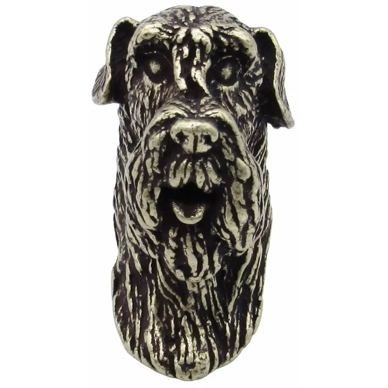 Schnauzer Knob Brass Oxide