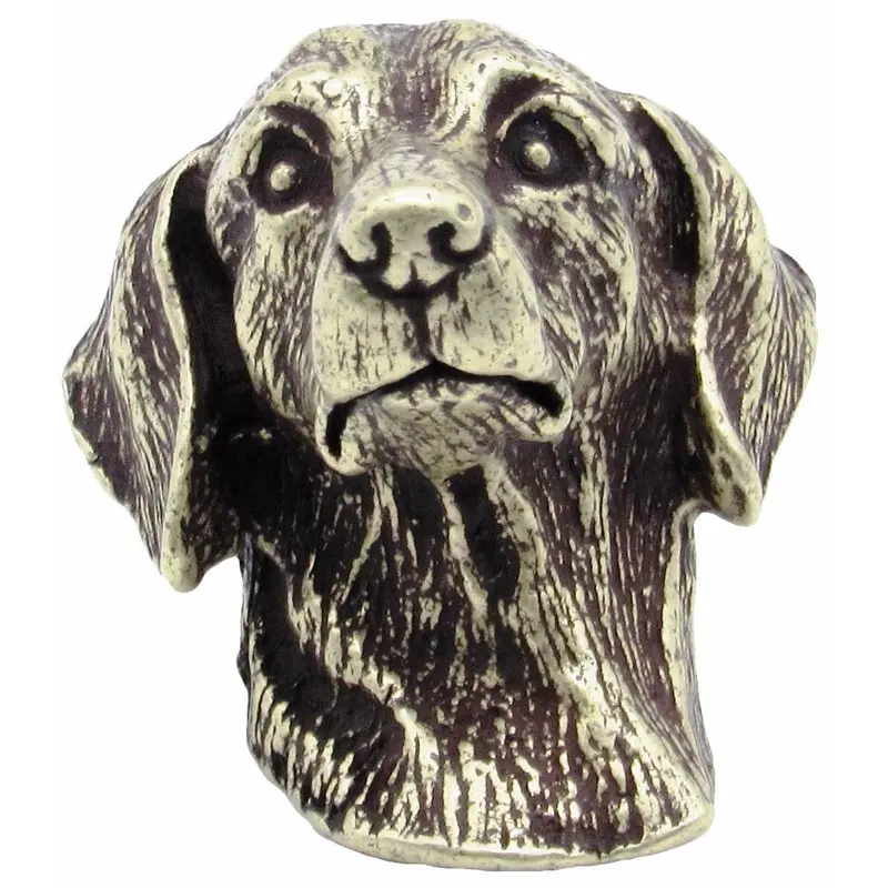 Dachshund Knob Brass Oxide