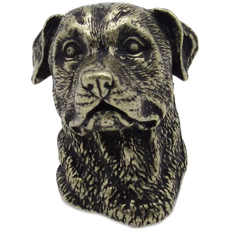 Rottweiler Knob Brass Oxide