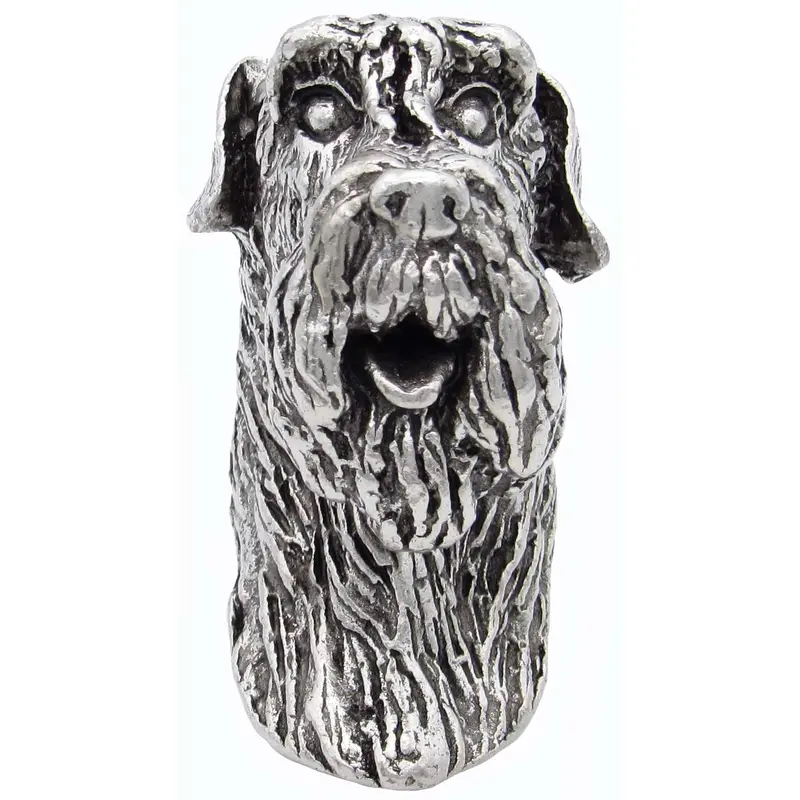 Schnauzer Knob Pewter Oxide