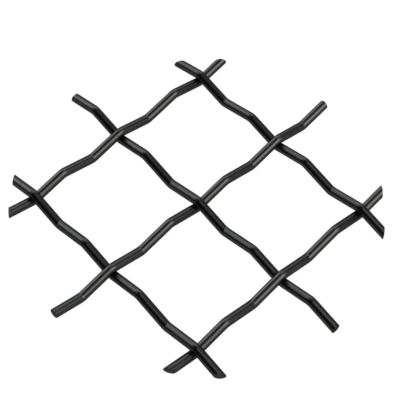 .75" Pressed Single Diamond Decorative Grille - Flat Black, 36" W x 48" L Sheet