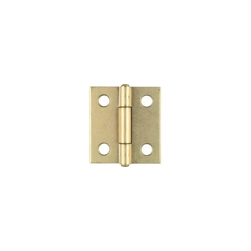 2-Pk., 1.5-In. Dull Brass Narrow Hinges