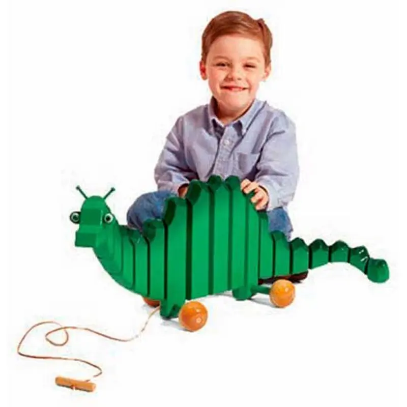 Downloadable Woodworking Project Plan to Build Swinging Toy Dragon