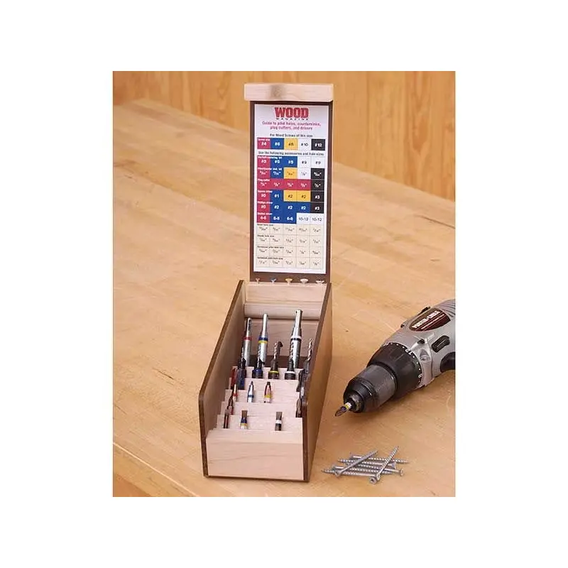 Woodworking Project Paper Plan to Build Multi Drill/Driver Organizer