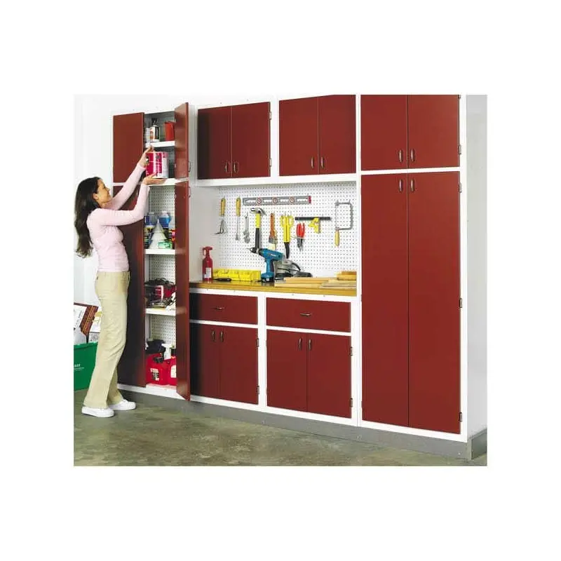 Woodworking Project Paper Plan to Build Utility Cabinet System for your Basement or Garage