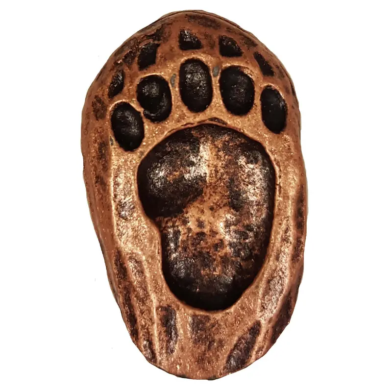 Single Bear Track Pull, Left, Antique Copper, Model 171AC