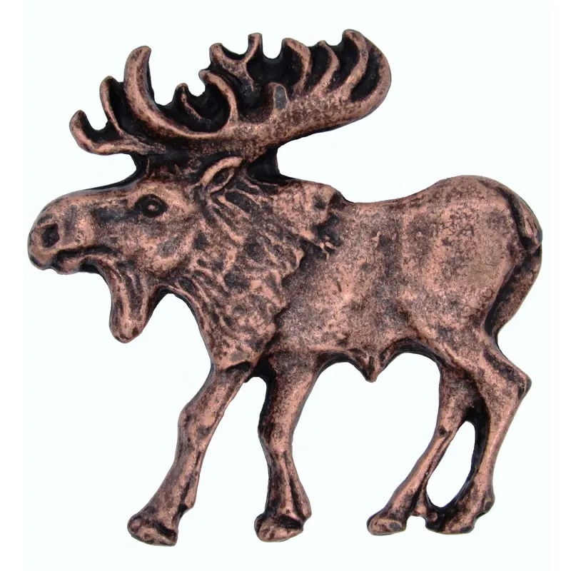 Walking Moose Pull, Left, Antique Copper, Model 002AC