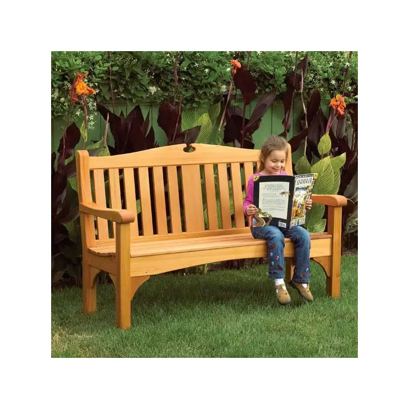Woodworking Project Paper Plan to Build Comfy Classic Garden Bench