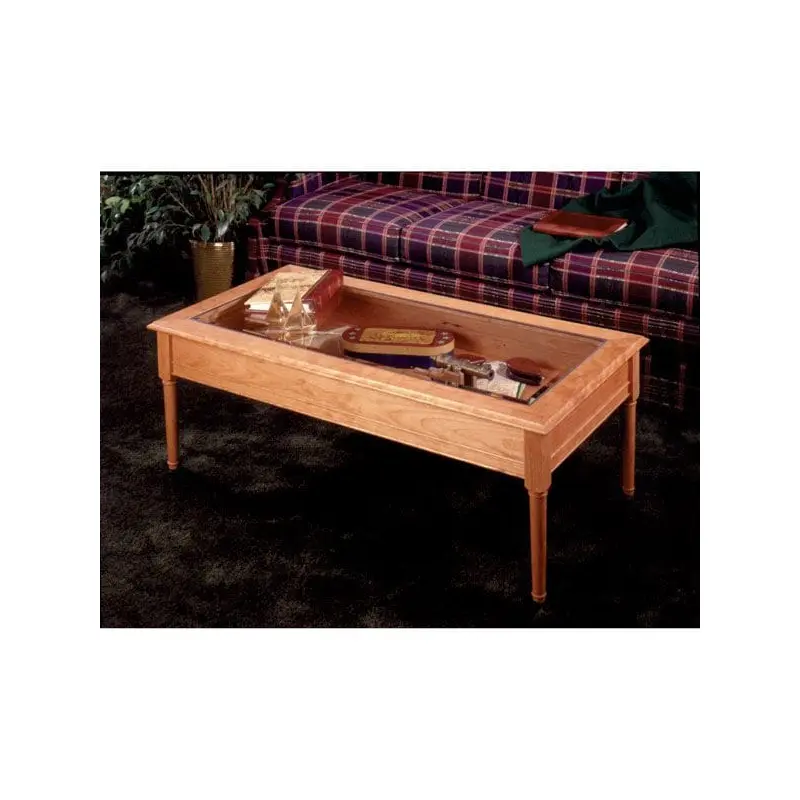 Woodworking Project Paper Plan to Build Glass-Topped Coffee Table