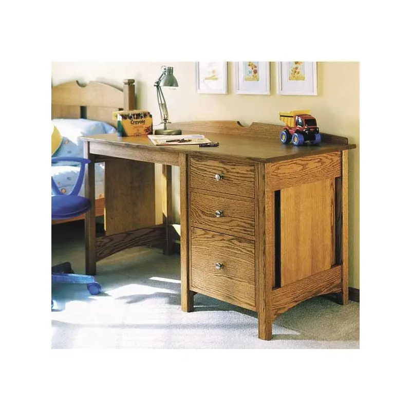 Woodworking Project Paper Plan to Build Kid's Oak Desk
