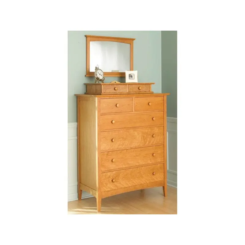 Woodworking Project Paper Plan to Build Shaker-style Dresser with Valet and Mirror