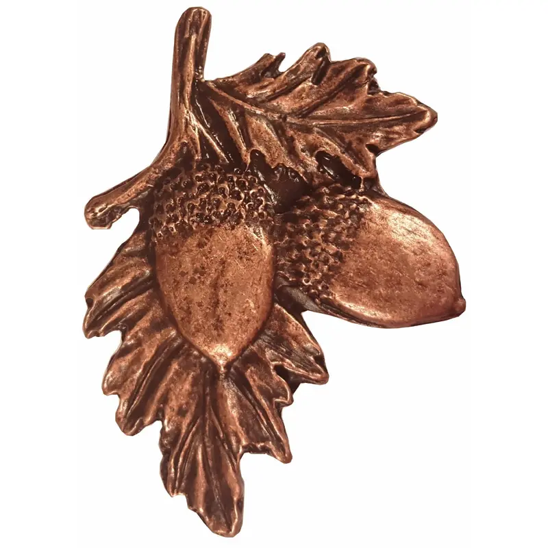 Acorns on Branch Pull, Antique Copper, Model 300AC