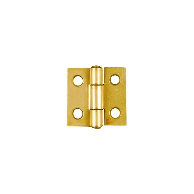 2-Pk., 1 x 1-In. Dull Brass Narrow Hinges