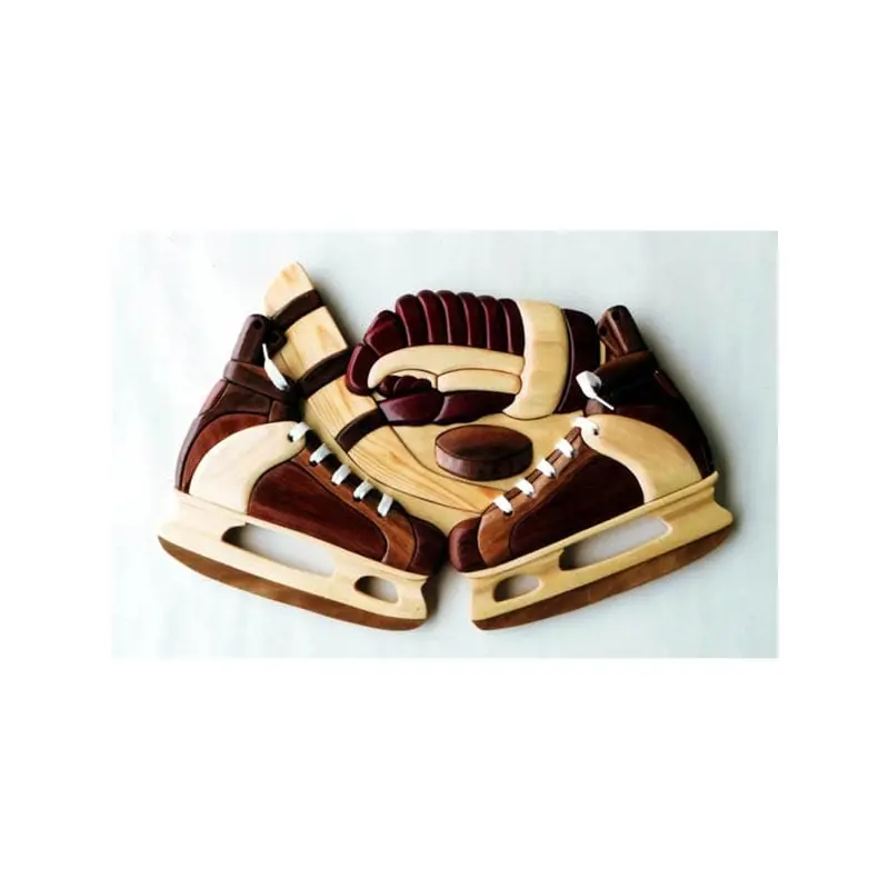 Hockey Skates Intarsia Pattern