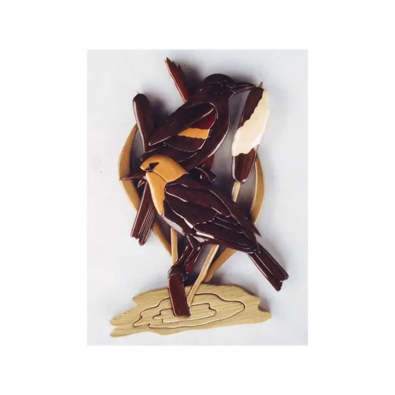 Black Birds Intarsia Pattern