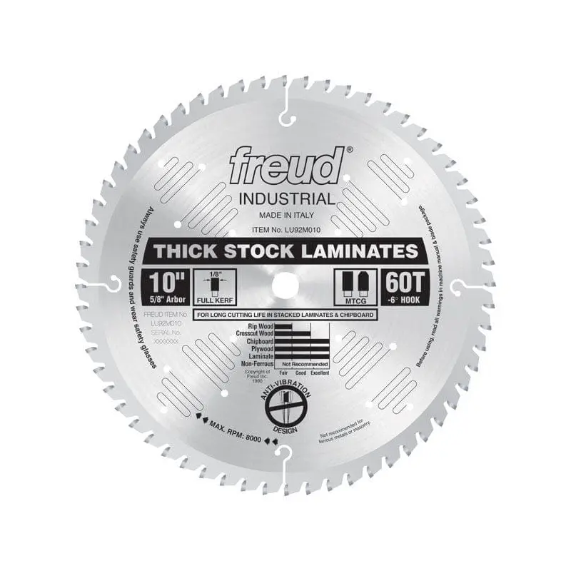 LU92M010 MTCG Laminate Flooring Circular Saw Laminate Saw Blade 10" x 5/8" Bore x 60 Tooth