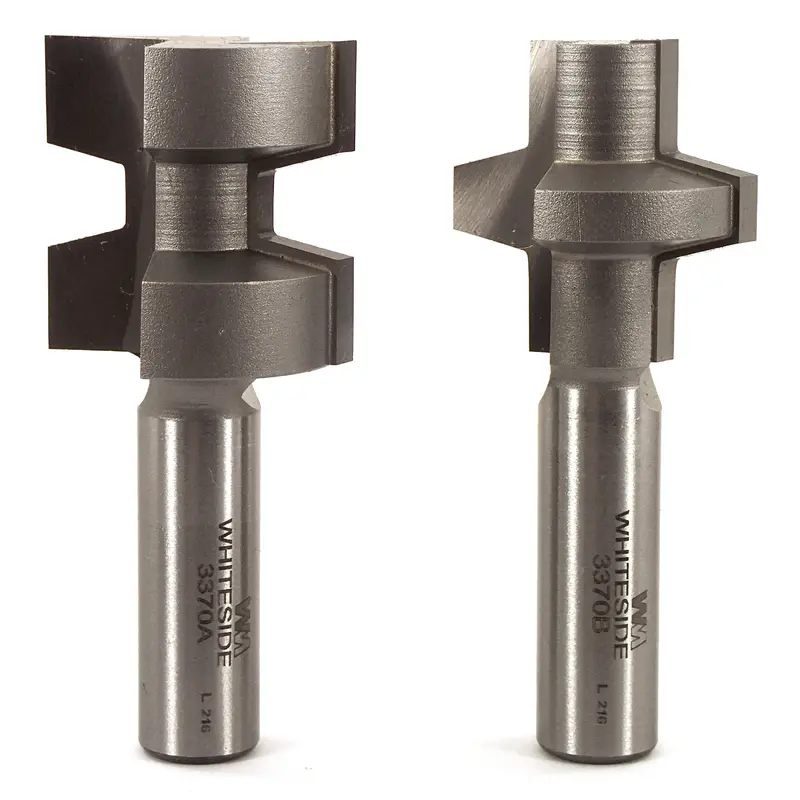 3370 Wedge Tongue And Groove (2) Router Bit 1-1/4" D X 1-1/4" CL X 2-7/8" OL