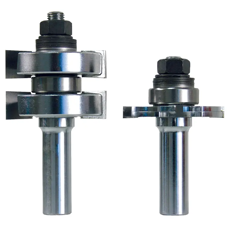 Adjustable Tongue and Groove Router Bit Set - 1/2" Shank - 2 Piece