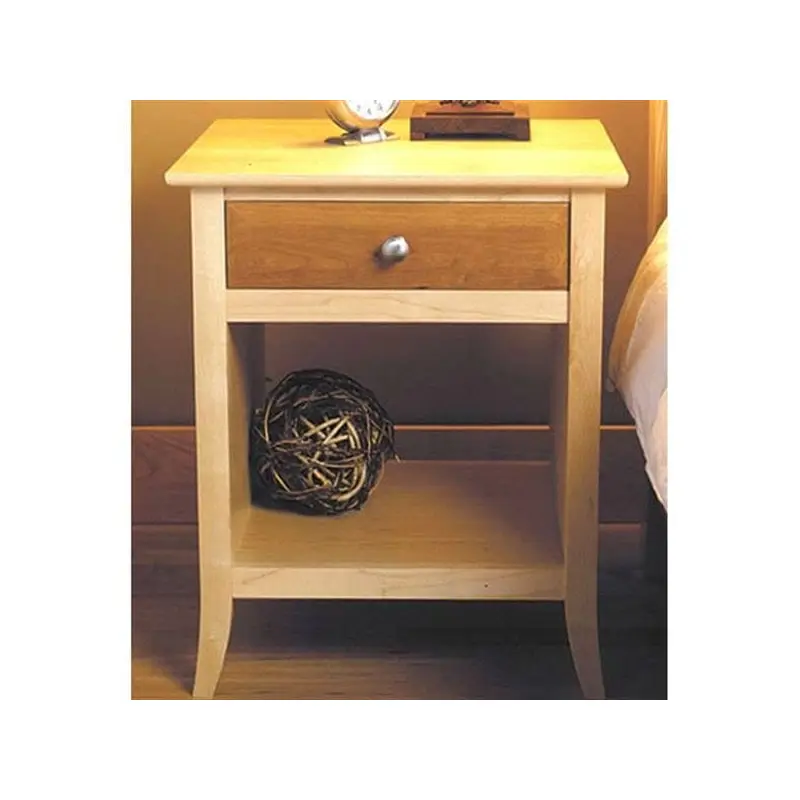 Woodworking Project Paper Plan to Build Maple & Cherry Nightstand