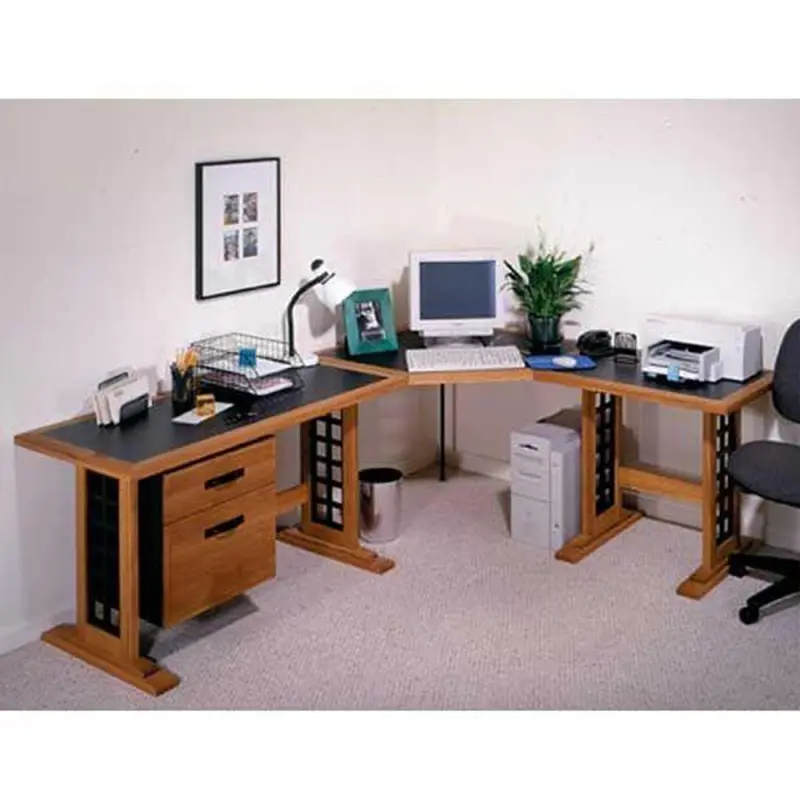 Downloadable Woodworking Project Plan to Build Computer Desk