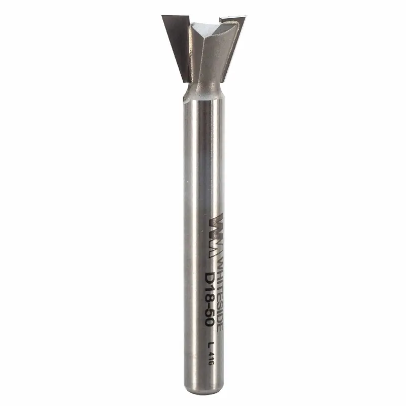 D18-50 Dovetail Router Bit 18 Degree 1/4" SH 1/2" D x 3/8" C x 2-1/4" OL