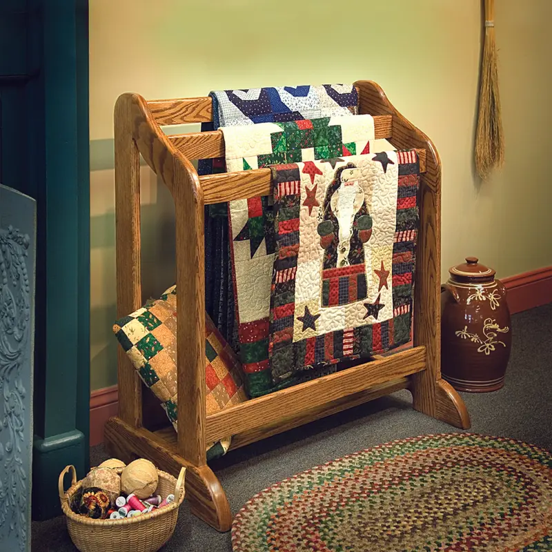 Woodworking Project Paper Plan to Build Heirloom Quilt Stand