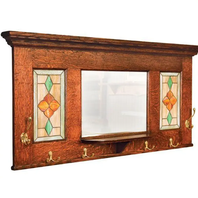 Woodworking Project Paper Plan to Build Hall Mirror Coat Rack