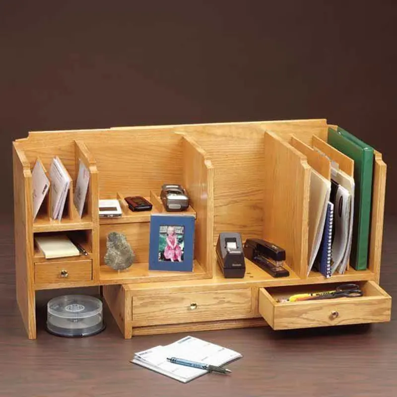 Woodworking Project Paper Plan to Build Fits-All Desktop Organizer