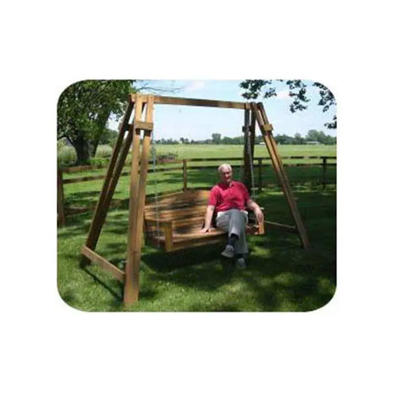 Woodworking Project Paper Plan to Build Mission A-Frame with Swing