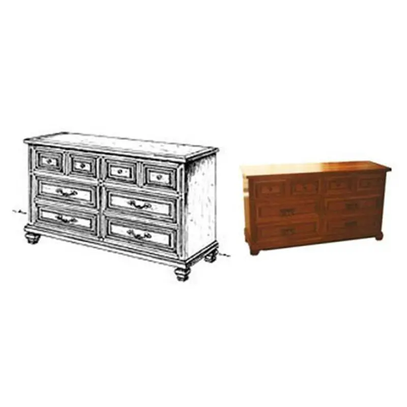 Woodworking Project Paper Plan to Build Spanish Double Dresser