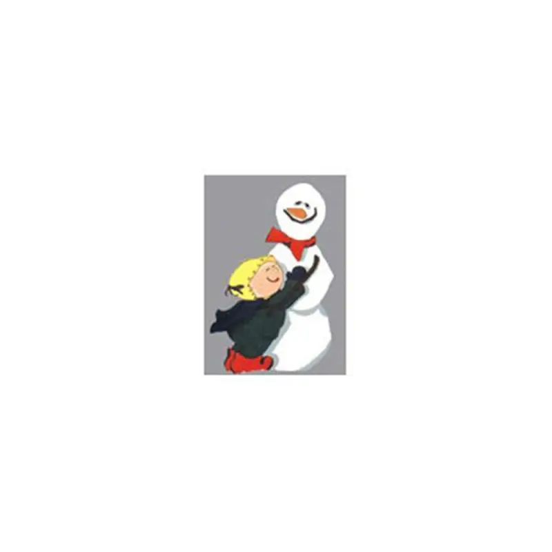 Woodworking Project Paper Plan to Build Snowman with Child