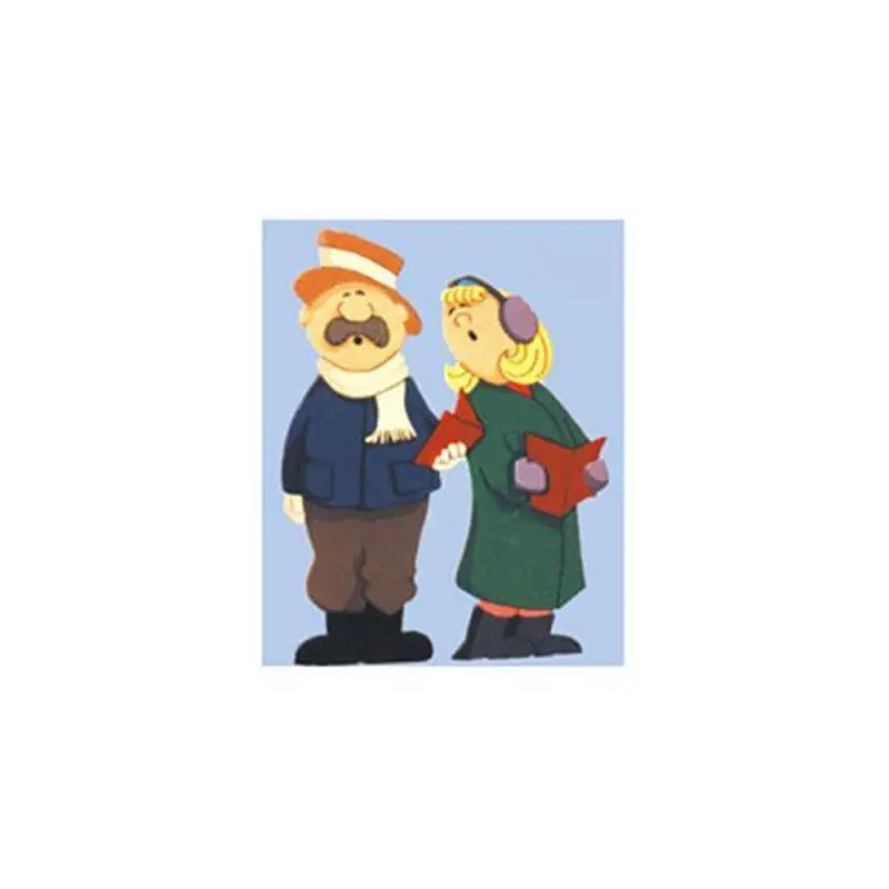 Woodworking Project Paper Plan to Build Man and Woman Carolers