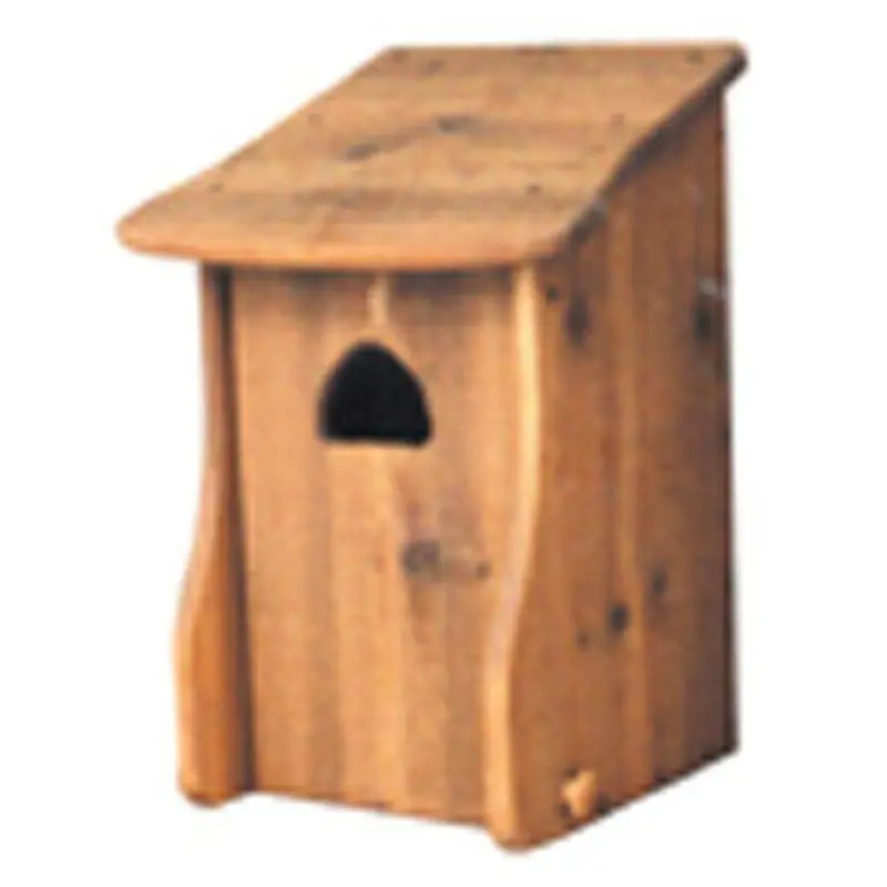 Woodworking Project Paper Plan to Build Wood Duck House with Slant Roof