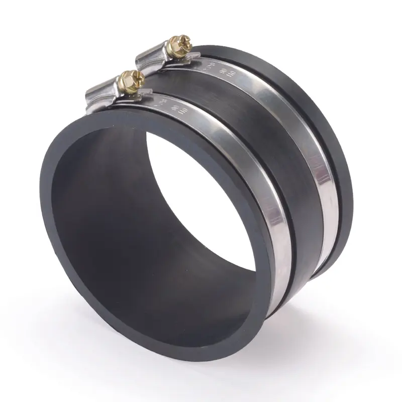 Dust Control Flex Cuff w/ Hose Clamps - 4"