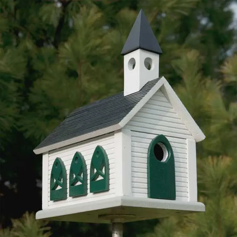 Woodworking Project Paper Plan to Build Country Church Birdhouse