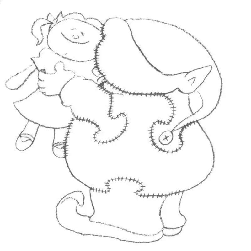 Woodworking Project Paper Plan to Build Elf Kissing Doll