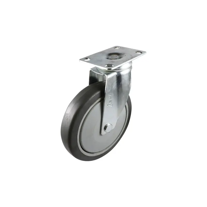 150mm Swivel Plate Castor - Urethane Wheel Grey G6