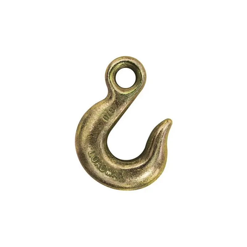 Austlift G70 Slip Hook Eye 8mm x 3800kg / 3.8T Gold Zinc Plated